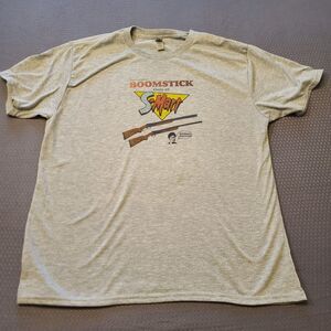 Army Of Darkness Boom Stick Only At S-Mart T-shirt XL Gray Graphic Print